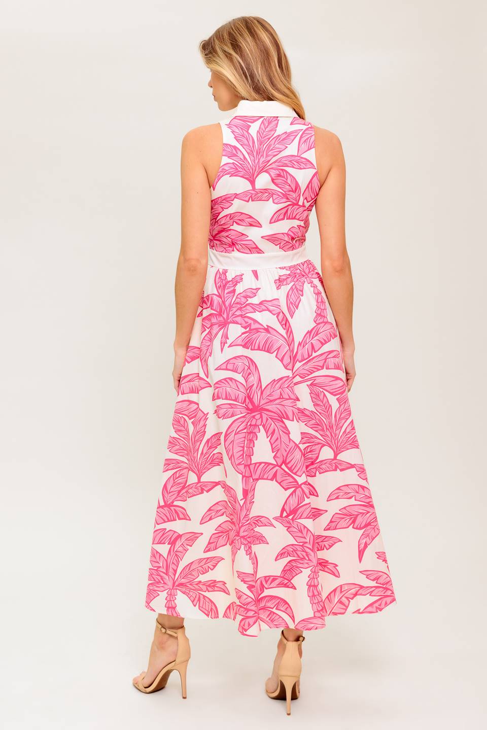 WHISPER IN BLOOM WOVEN MIDI DRESS Flying Tomato